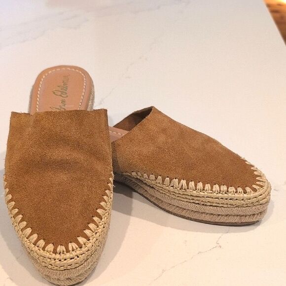 Sam Edelman Austin Suede Espadrille Mule in Caramel Size 7.5 - Picture 12 of 12